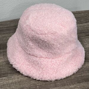 Pink Sherpa Bucket Hat